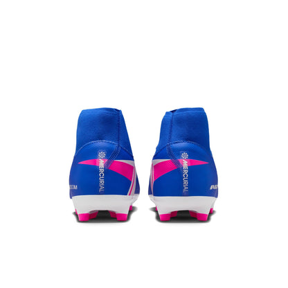 Nike Air Zoom Mercurial Superfly 10 Academy FG Firm Ground Soccer Cleats -Racer Blue/White