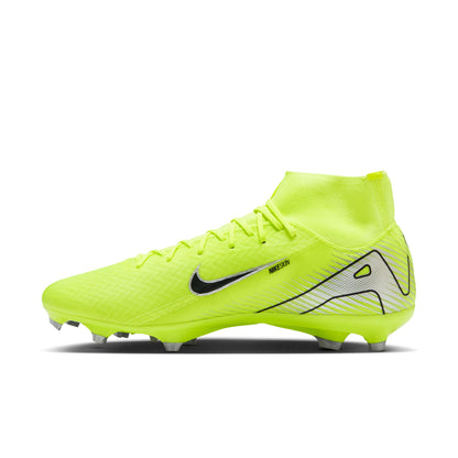 Nike Air Zoom Mercurial Superfly 10 Academy FG/MG Soccer Cleat - Volt/Black