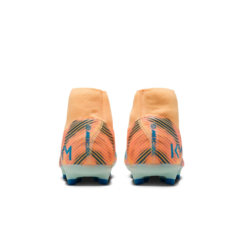 Nike Air Zoom Mercurial Superfly 10 Academy Kylian Mbappé FG Firm Ground Soccer Cleats - Melon Tint/Neo Turq Igloo