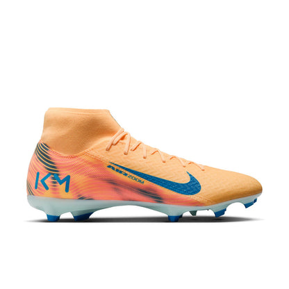 Nike Air Zoom Mercurial Superfly 10 Academy Kylian Mbappé FG Firm Ground Soccer Cleats - Melon Tint/Neo Turq Igloo