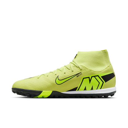 Nike Air Zoom Mercurial Superfly 10 Academy TF Turf Soccer Shoes - Limelight/Volt-Hyper Crimson