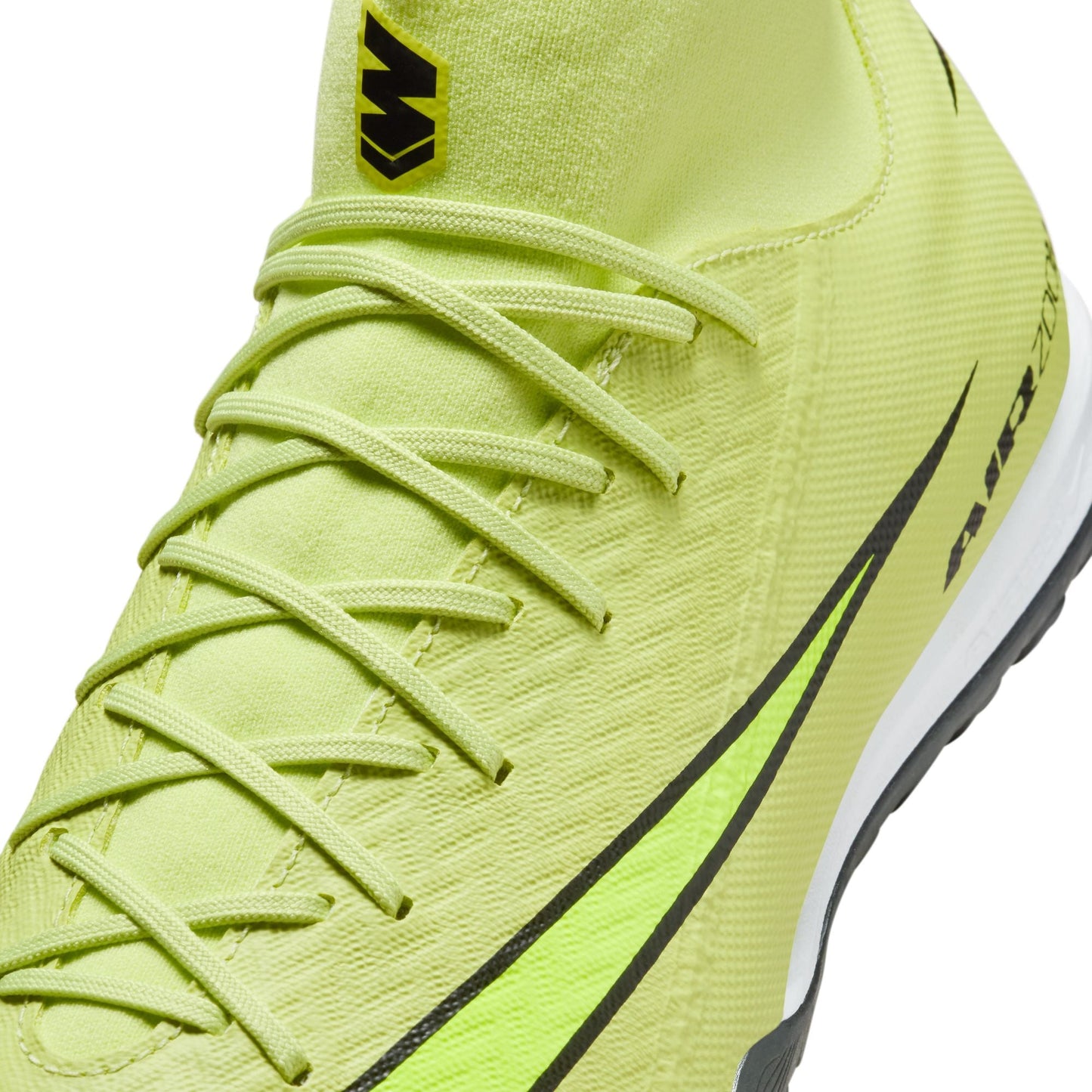 Nike Air Zoom Mercurial Superfly 10 Academy TF Turf Soccer Shoes - Limelight/Volt-Hyper Crimson