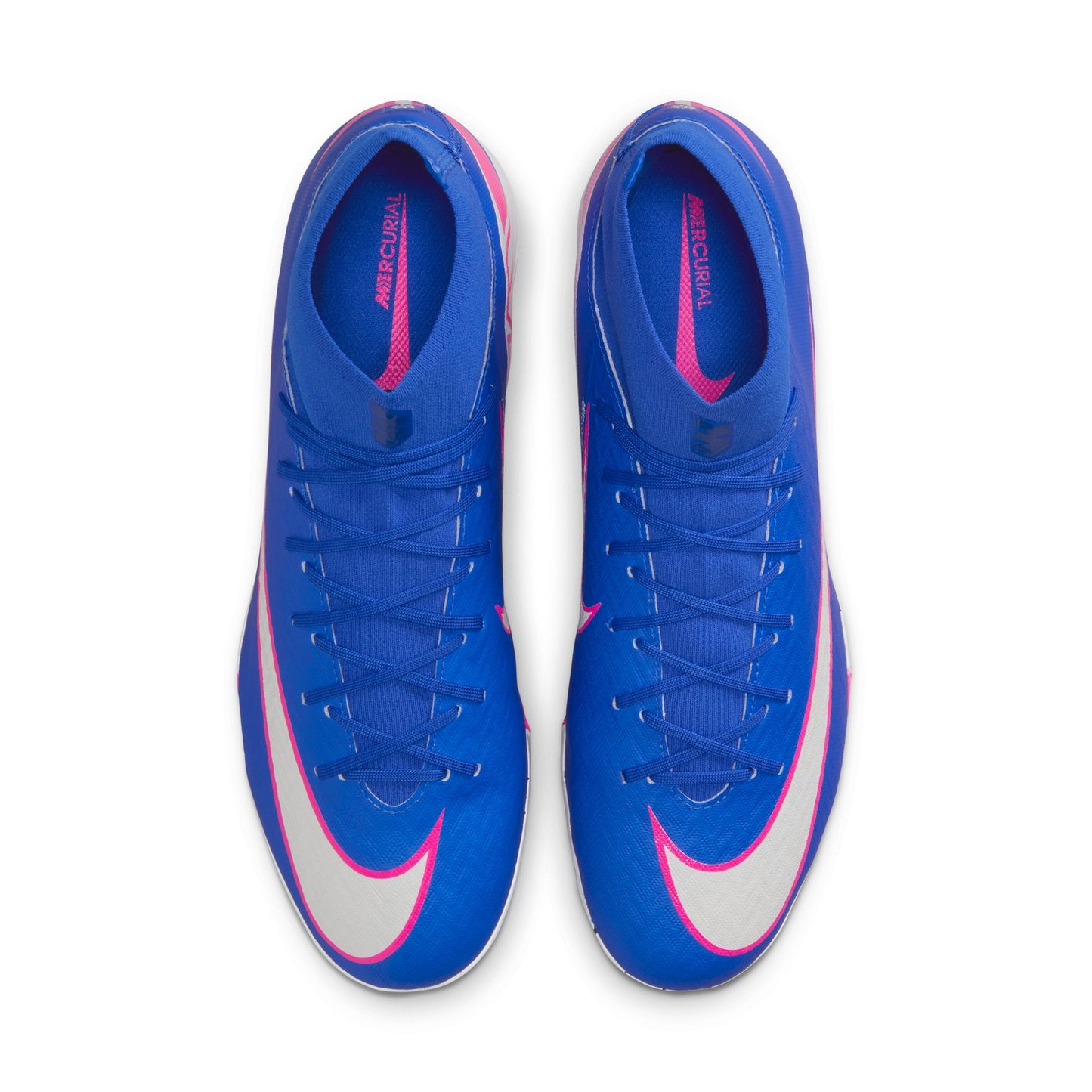 Nike Air Zoom Mercurial Superfly 10 Academy TF Turf Soccer Shoes - Racer Blue/ White