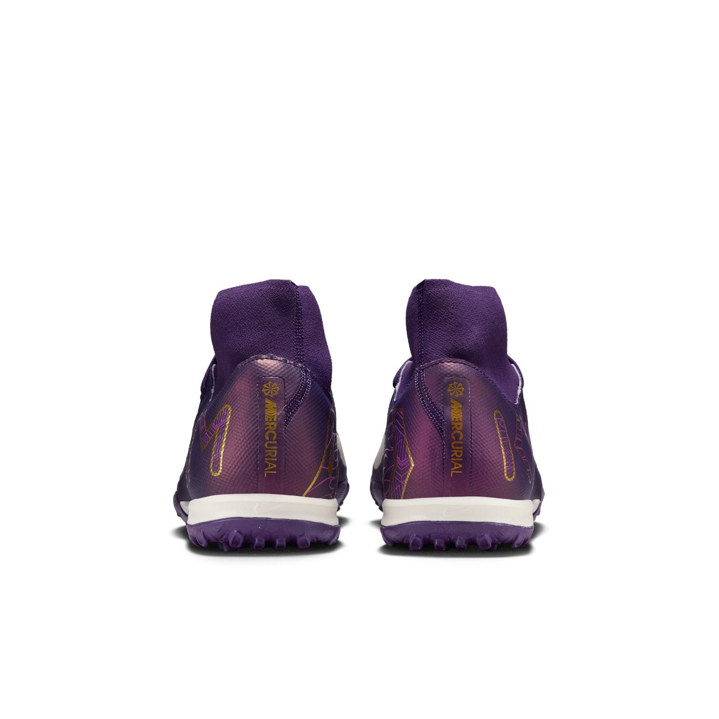 Nike Air Zoom Mercurial Superfly 10 Academy KM TF Turf Soccer Shoes - Grand Purple/ Pale Ivory