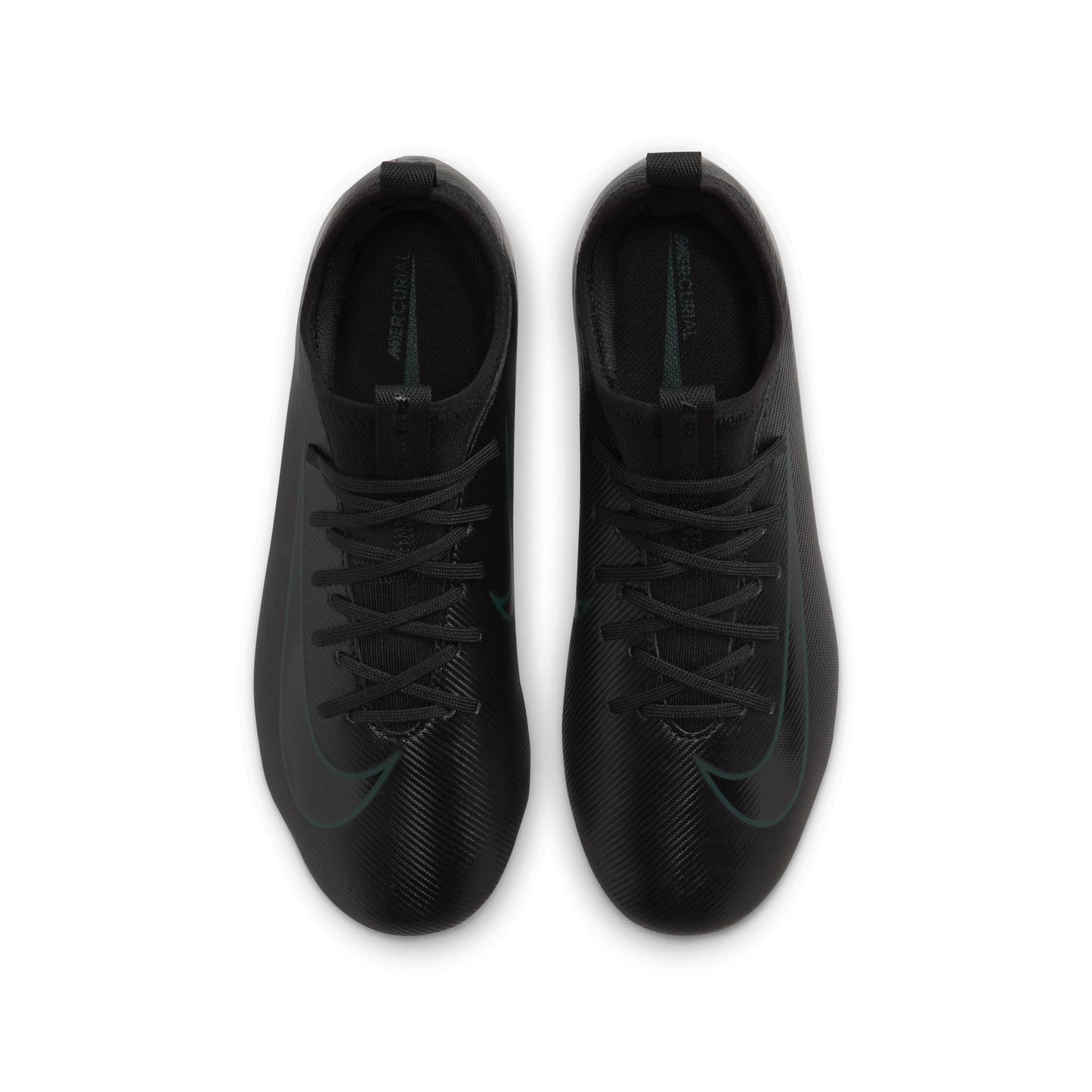 Nike Jr. Mercurial Vapor 16 Academy Little/Big Kids' MG Low-Top Soccer Cleats- BLACK/BLACK-DEEP JUNGLE