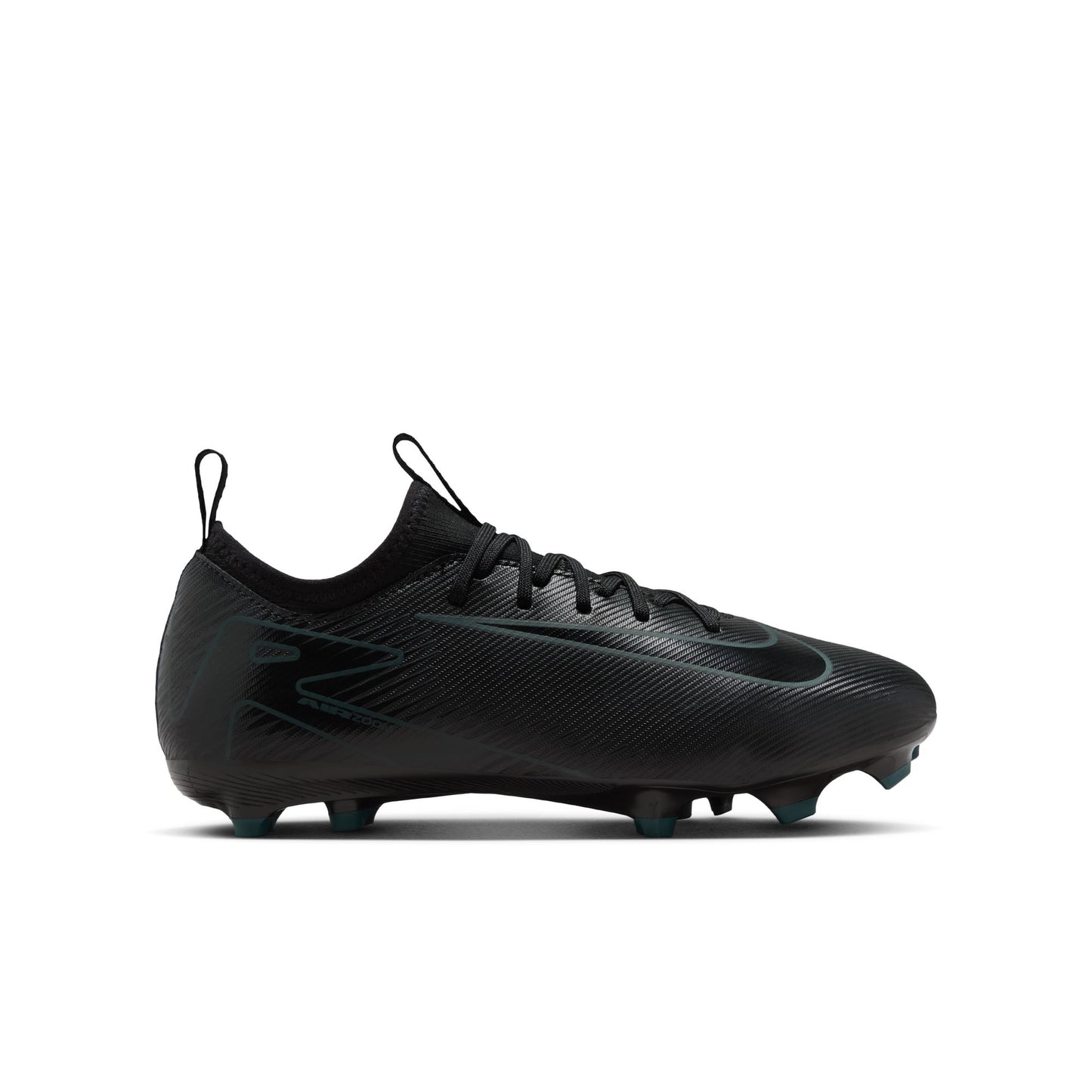 Nike Jr. Mercurial Vapor 16 Academy Little/Big Kids' MG Low-Top Soccer Cleats- BLACK/BLACK-DEEP JUNGLE