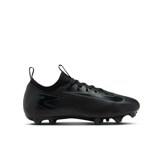 Nike Jr. Mercurial Vapor 16 Academy Little/Big Kids' MG Low-Top Soccer Cleats- BLACK/BLACK-DEEP JUNGLE