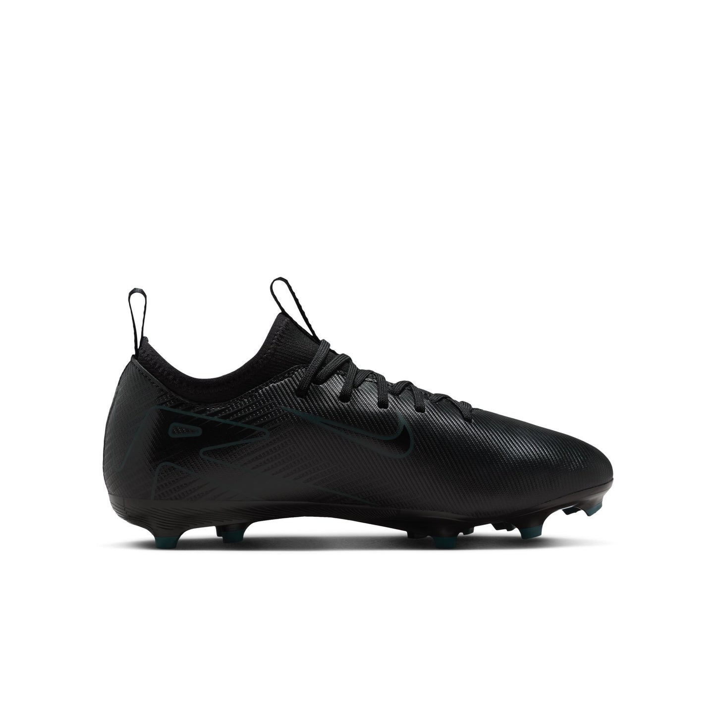 Nike Jr. Mercurial Vapor 16 Academy Little/Big Kids' MG Low-Top Soccer Cleats- BLACK/BLACK-DEEP JUNGLE