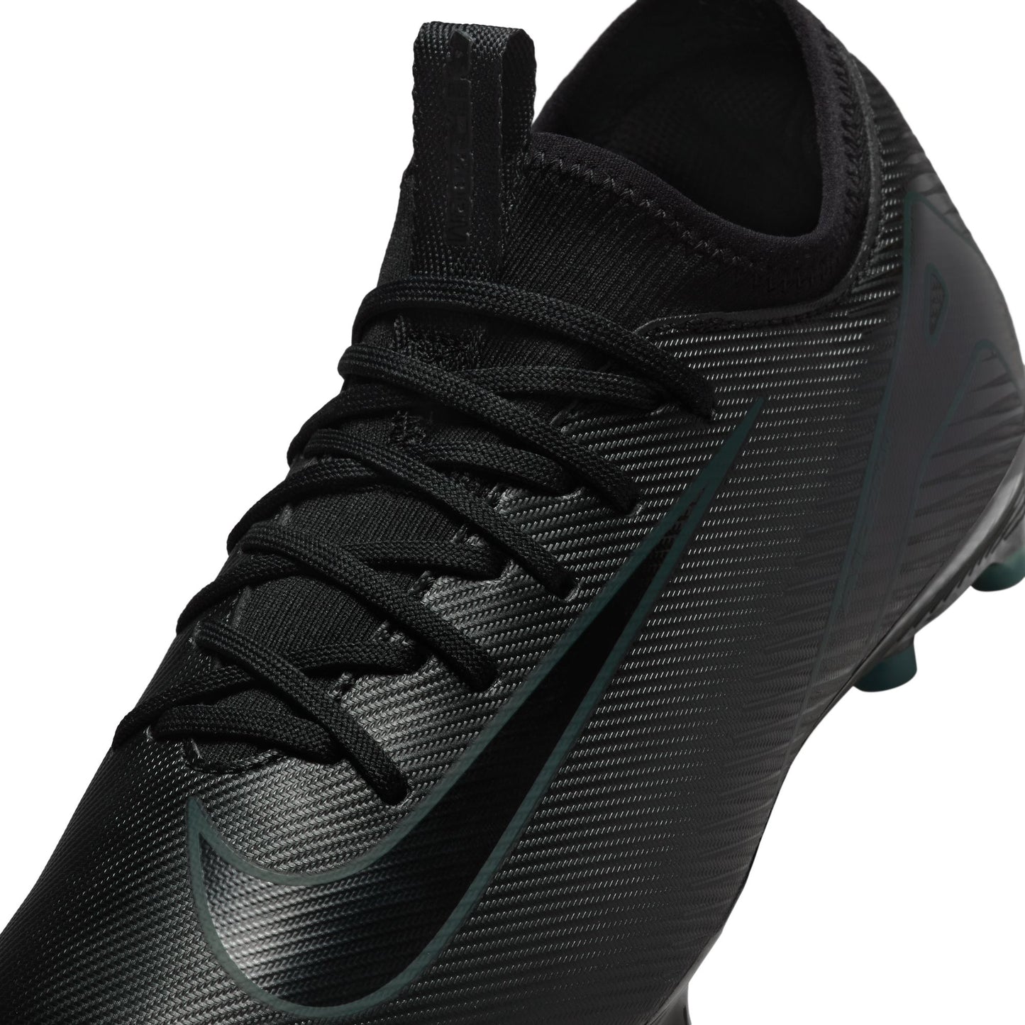 Nike Jr. Mercurial Vapor 16 Academy Little/Big Kids' MG Low-Top Soccer Cleats- BLACK/BLACK-DEEP JUNGLE