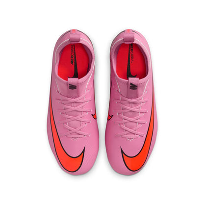 Nike Junior Zoom Vapor 16 Academy FG Firm Ground Cleats - Magic Flamingo/ Black