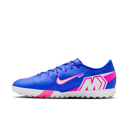 Nike Air Zoom Mercurial Vapor 16 Academy TF Turf Soccer Shoes- Racer Blue/White