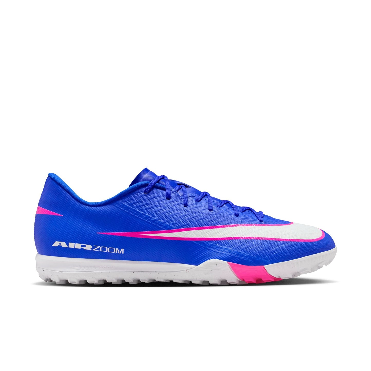 Nike Air Zoom Mercurial Vapor 16 Academy TF Turf Soccer Shoes- Racer Blue/White