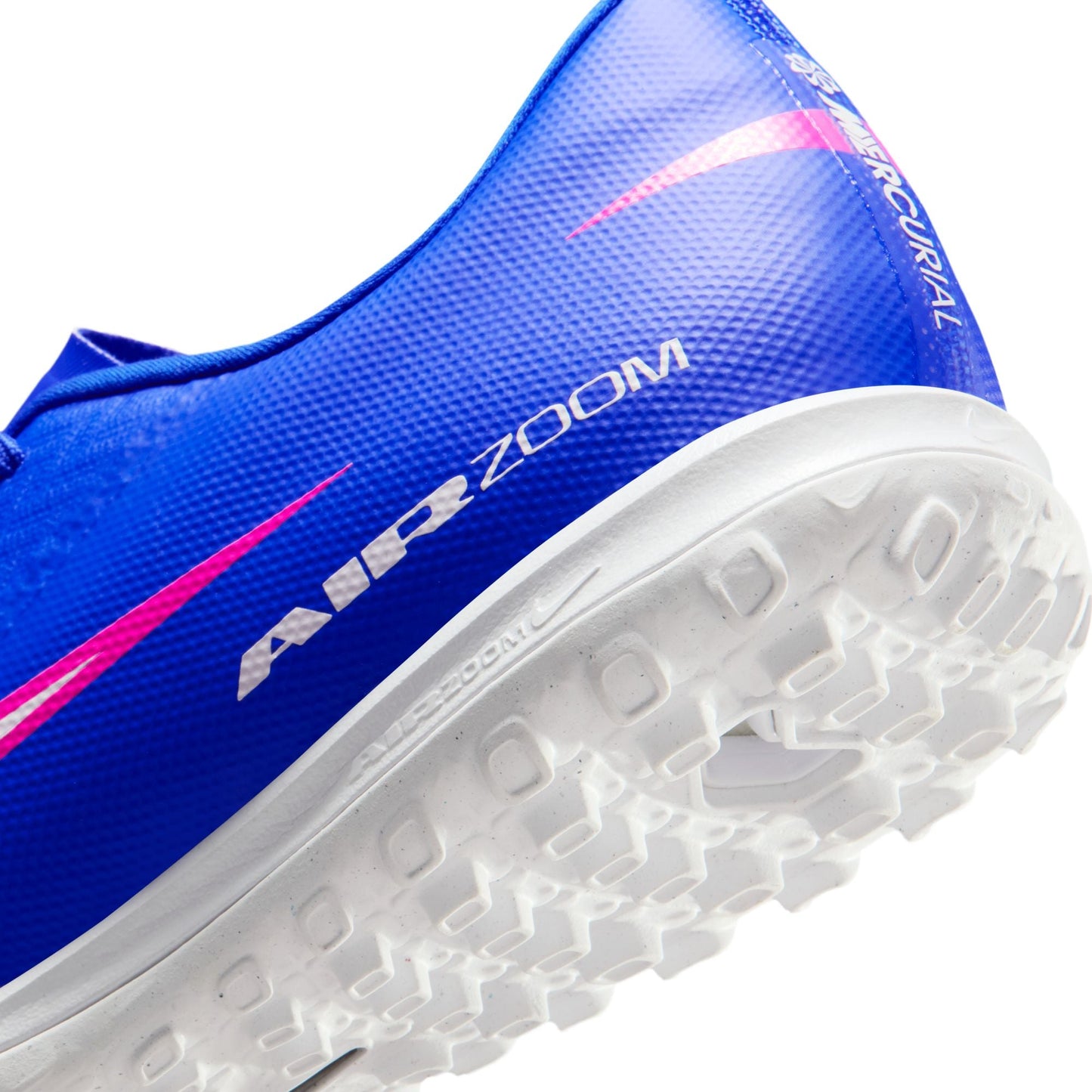 Nike Air Zoom Mercurial Vapor 16 Academy TF Turf Soccer Shoes- Racer Blue/White