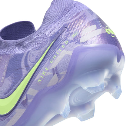 Nike United Phantom GX 2 Elite FG Firm Ground Soccer Cleats- Purple Agate/barely Volt