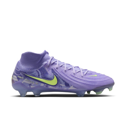 Nike United Phantom Luna 2 Elite FG Firm Ground Soccer Cleats-Purple Agate/Barely Volt