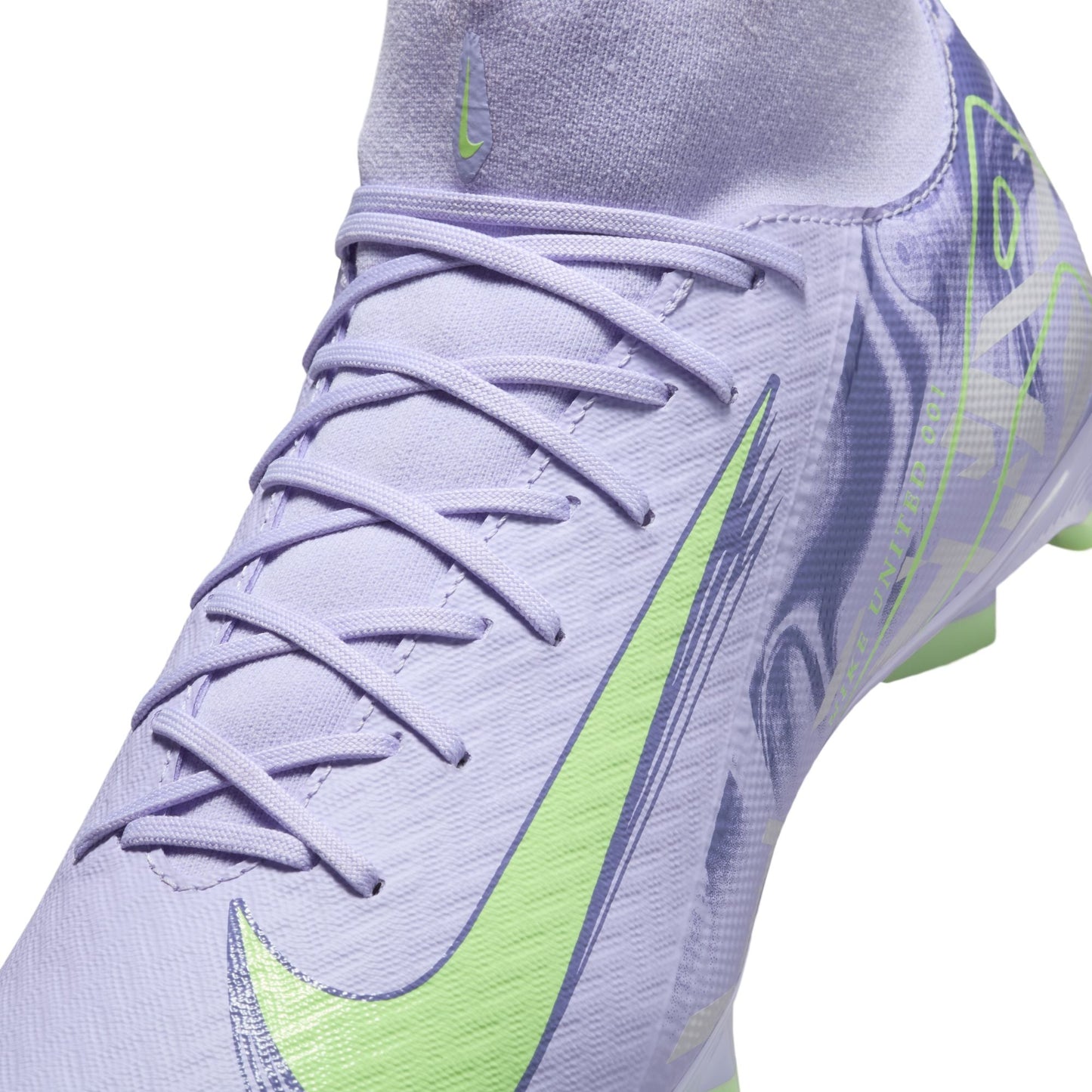 Nike Air Zoom Mercurial Superfly 10 Academy FG Firm Ground Soccer Cleats NU1 - Purple Agate/ Barely Volt