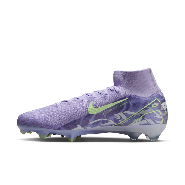 Nike Zoom Superfly 10 Elite FG NU1 Firm Ground Soccer Cleats - Purple Agate/Barely Volt