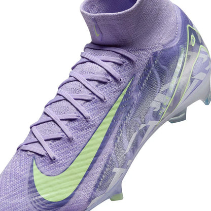 Nike Zoom Superfly 10 Elite FG NU1 Firm Ground Soccer Cleats - Purple Agate/Barely Volt