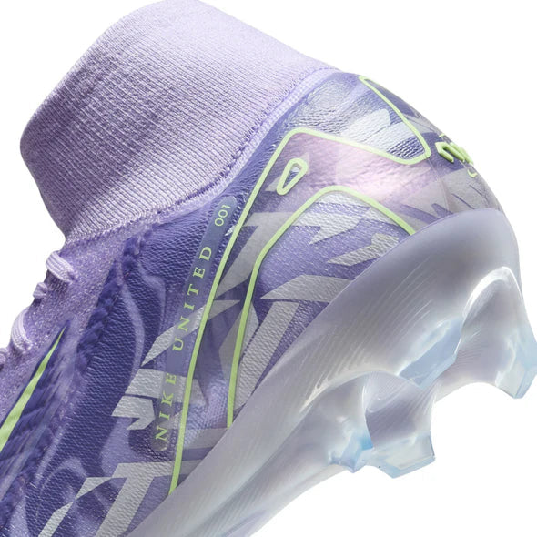 Nike Zoom Superfly 10 Elite FG NU1 Firm Ground Soccer Cleats - Purple Agate/Barely Volt