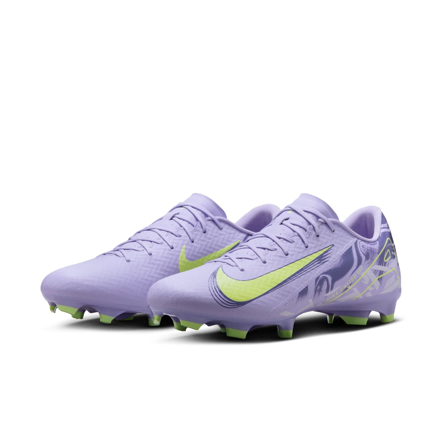 Nike United Mercurial Vapor 16 Academy FG/MG Soccer Cleat - Purple Agate/ Barely Volt