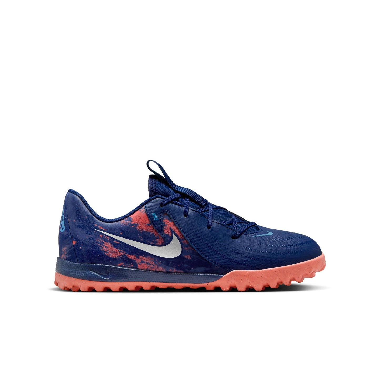 Nike Jr. Phantom GX II  Academy TF EH Turf Shoes - Blue Void/ Chrome