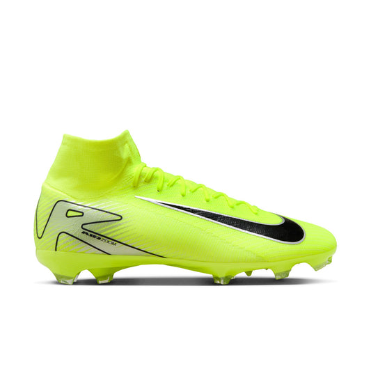 Nike Mercurial Superfly 10 Pro FG High-Top Soccer Cleats- VOLT/BLACK