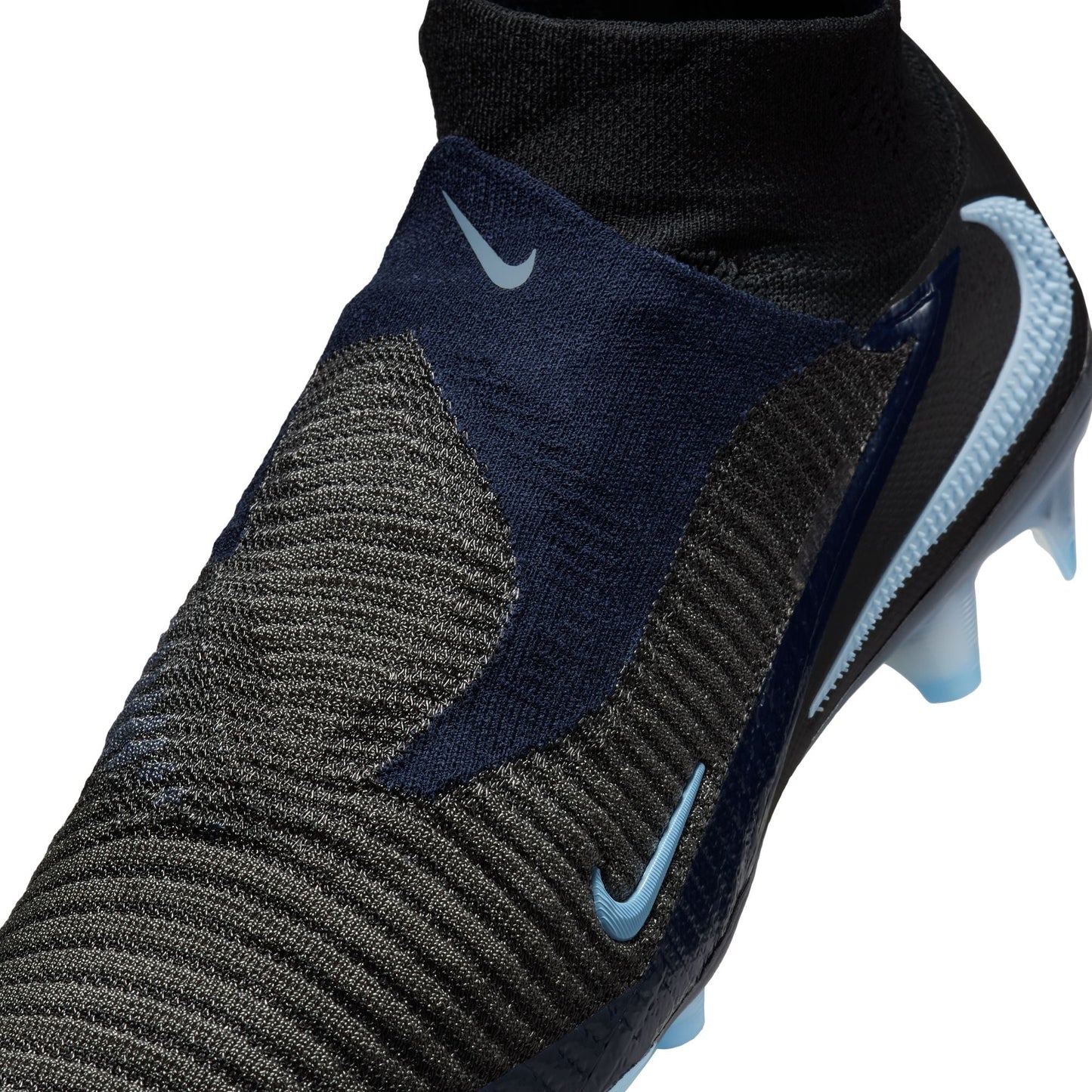 Nike Phantom 6 High Elite FG Firm Ground Soccer Cleats -Black/Black