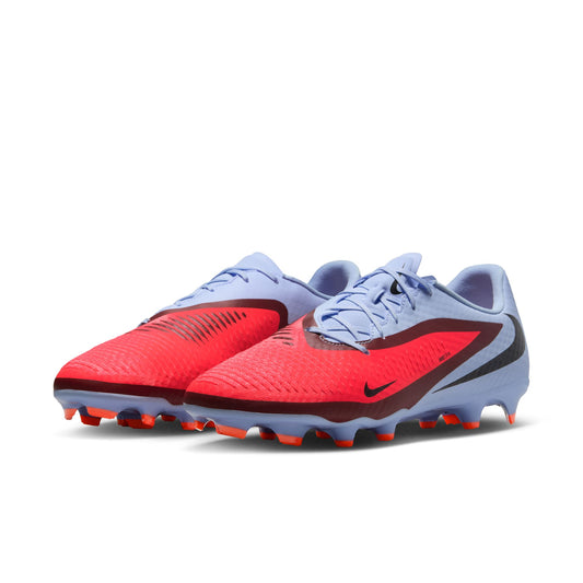 Nike Phantom 6 Low Academy FG/MG Soccer Cleat - Royal Tint/ Bright Crimson