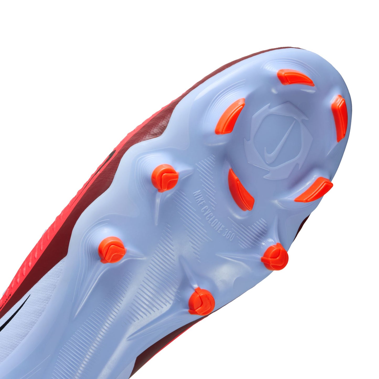 Nike Phantom 6 Low Academy FG/MG Soccer Cleat - Royal Tint/ Bright Crimson