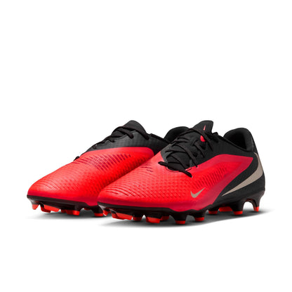 Nike Phantom 6 Low Academy FG Firm Ground Soccer Cleats- Bright Crimson/Blur/Black