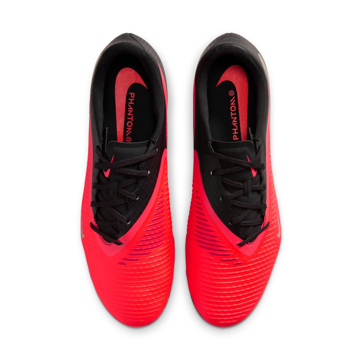 Nike Phantom 6 Low Academy FG Firm Ground Soccer Cleats- Bright Crimson/Blur/Black