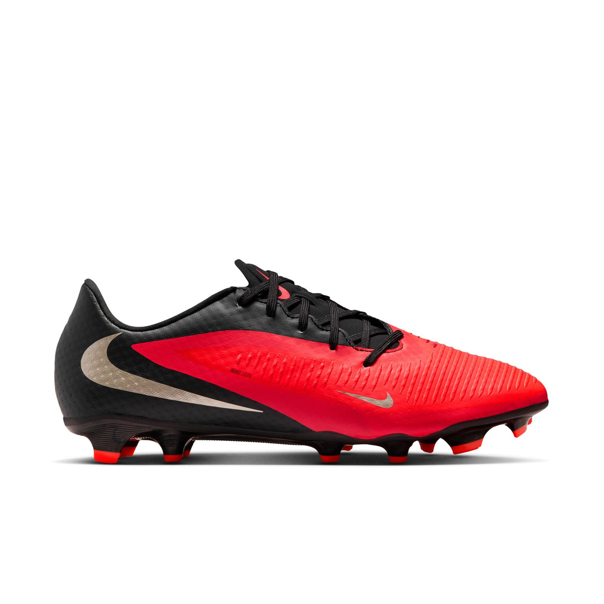 Nike Phantom 6 Low Academy FG Firm Ground Soccer Cleats- Bright Crimson/Blur/Black