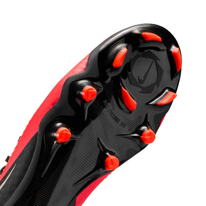 Nike Phantom 6 Low Academy FG Firm Ground Soccer Cleats- Bright Crimson/Blur/Black