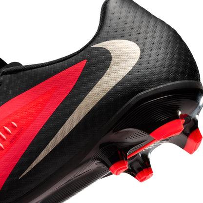 Nike Phantom 6 Low Academy FG Firm Ground Soccer Cleats- Bright Crimson/Blur/Black