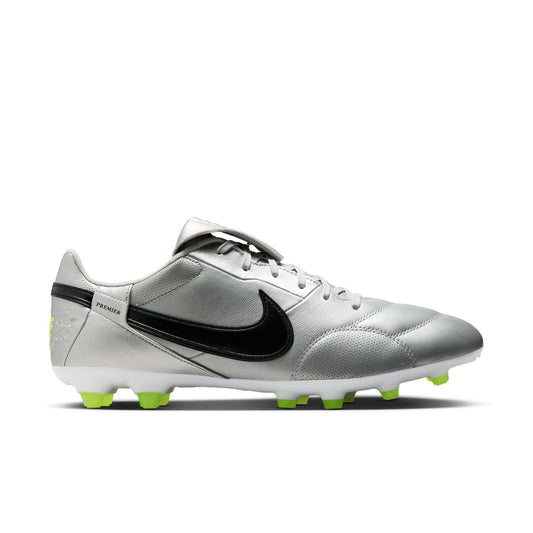 Nike Premier III FG Firm Ground Soccer Cleat - Metallic Silver/ Black Volt