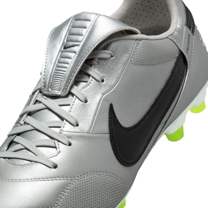 Nike Premier III FG Firm Ground Soccer Cleat - Metallic Silver/ Black Volt