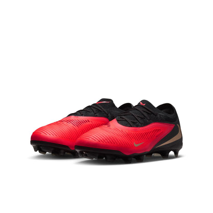 Nike Junior Phantom 6 Low Pro MG Multi Ground-  Bright Crimson/Black