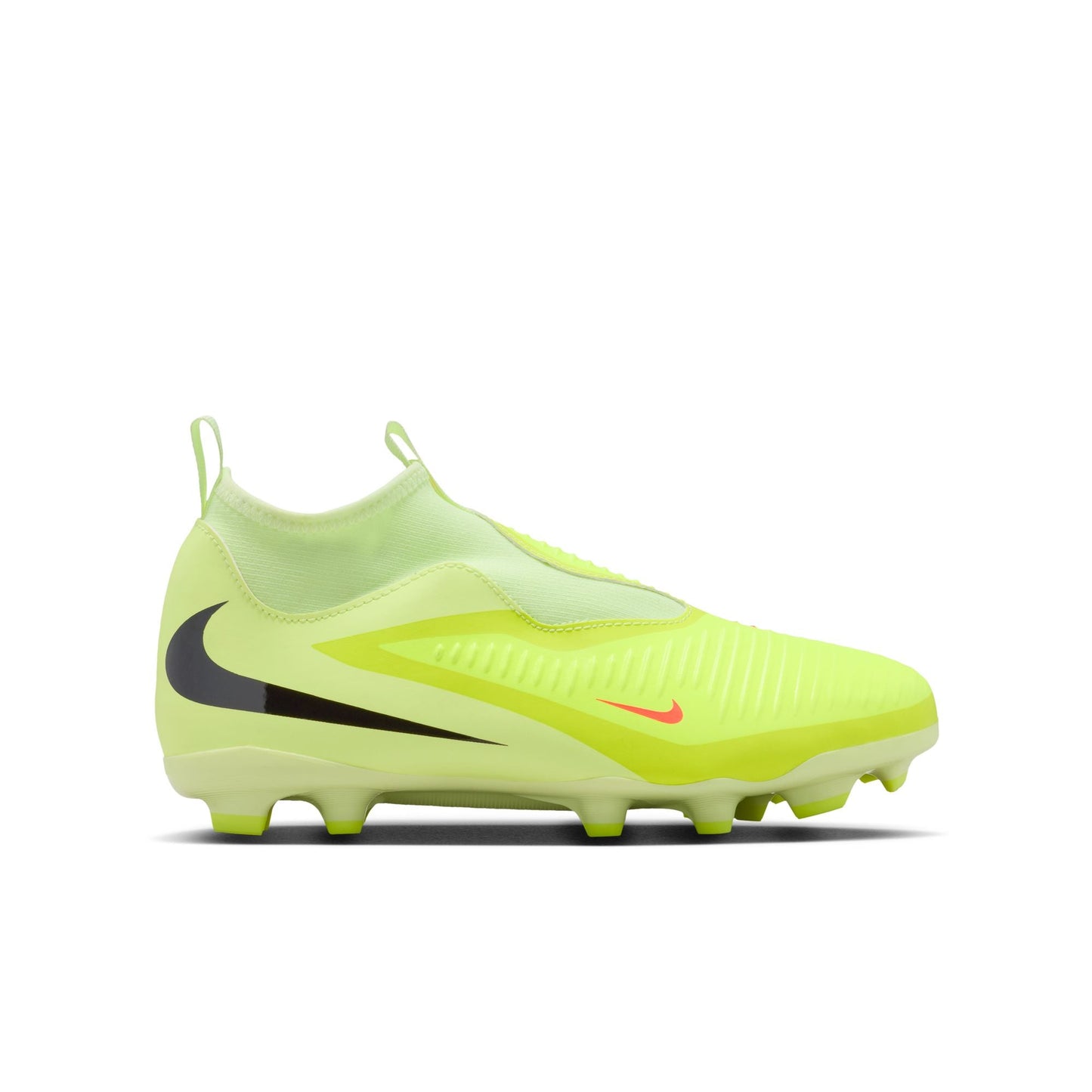 Nike Junior Phantom 6 High Academy FG Firm Ground Soccer Cleat - Hyper Crimson/Black/Limelight