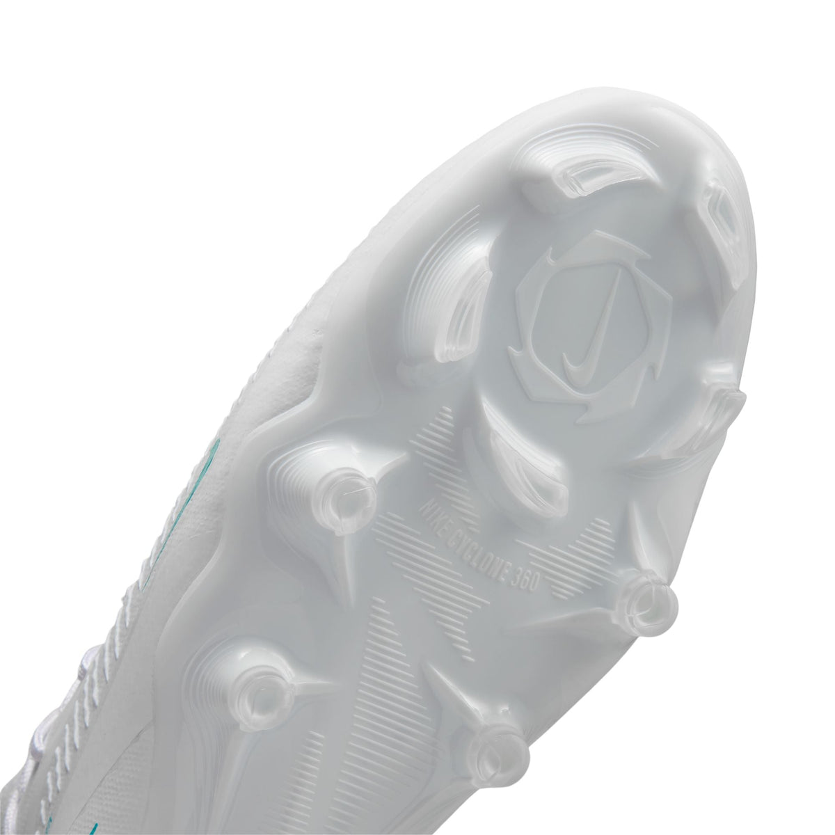 Nike Phantom 6 High Academy FG Firm Ground Soccer Shoes - White/ Dusty Cactus/ White