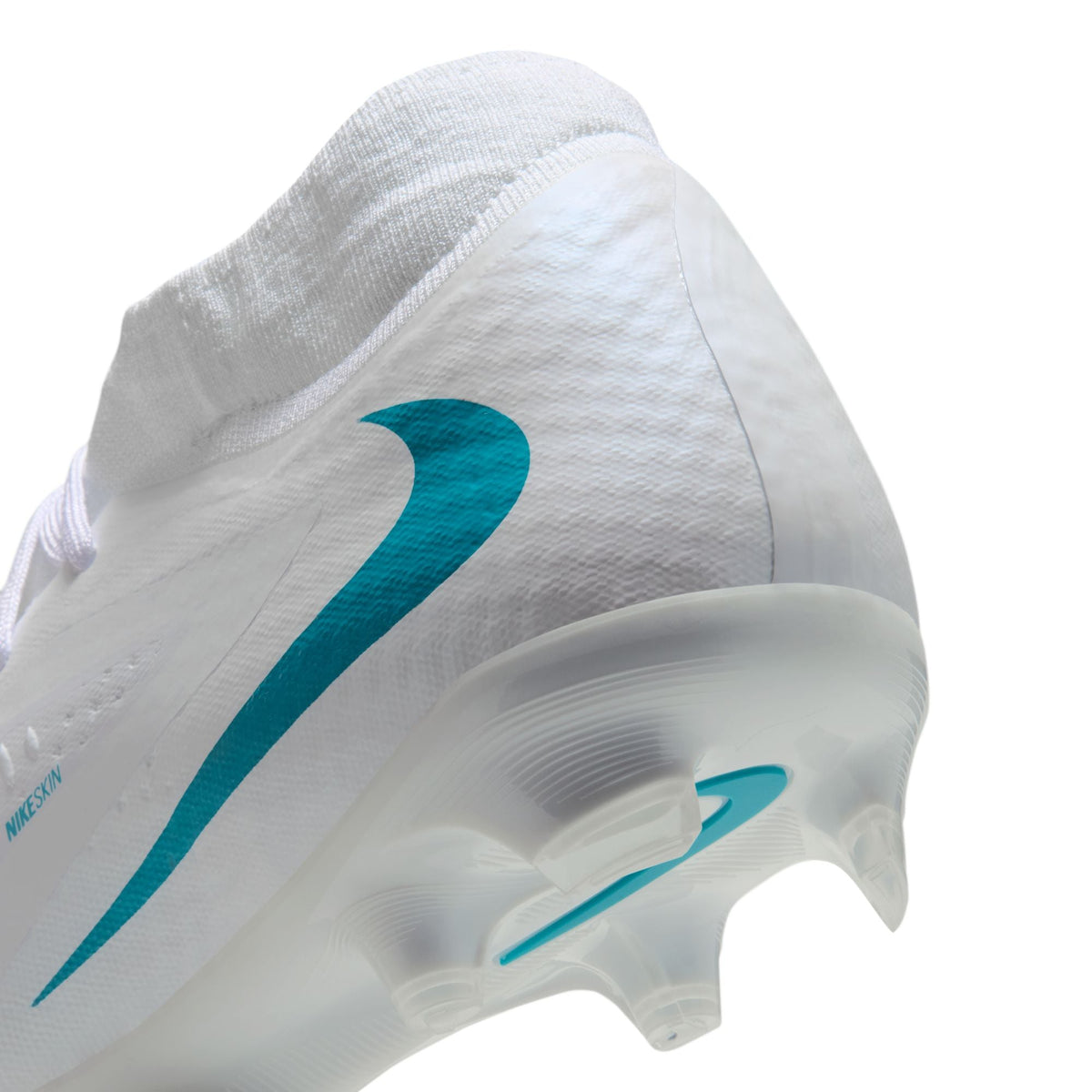 Nike Phantom 6 High Academy FG Firm Ground Soccer Shoes - White/ Dusty Cactus/ White