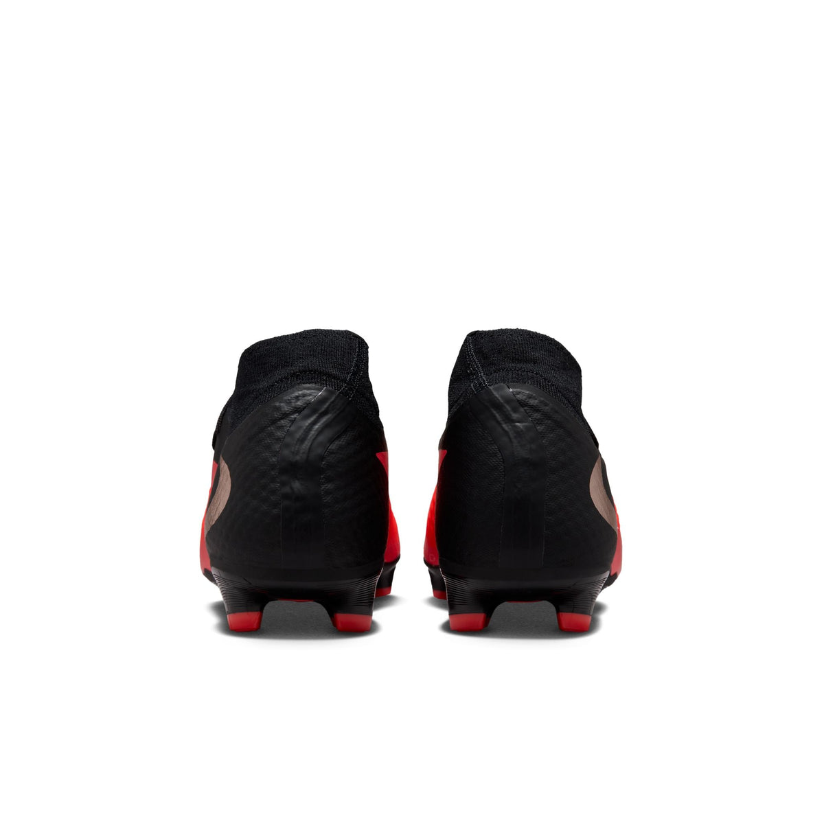 Nike Phantom 6 High Academy FG Firm Ground Soccer Cleats- Bright Crimson/ Blue Black