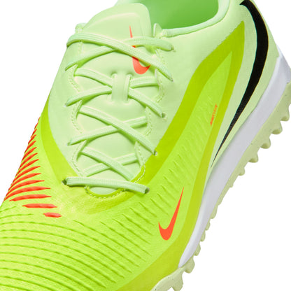 Nike Phantom 6 Low Academy TF Turf Soccer Cleats-  Hyper Crimson/Black/ Life Lime