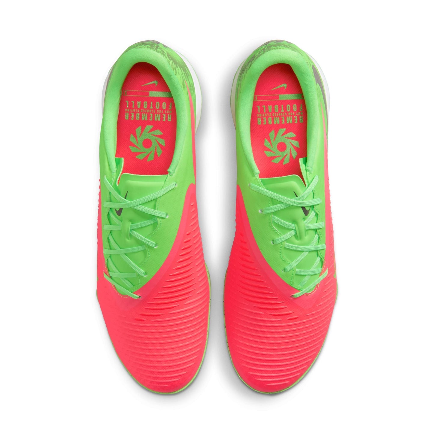 Nike Phantom 6 Low "Erling Haaland" Academy TF Turf Soccer Cleat - Hot Punch/Black/Green Strike