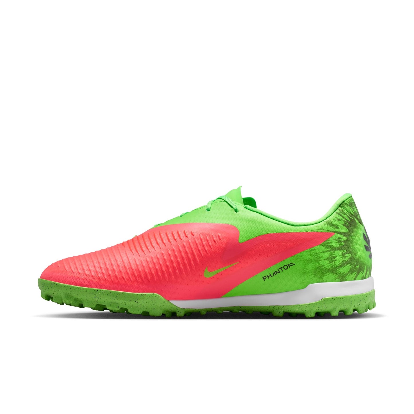 Nike Phantom 6 Low "Erling Haaland" Academy TF Turf Soccer Cleat - Hot Punch/Black/Green Strike