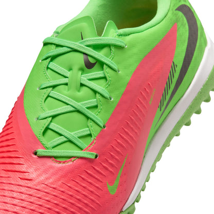 Nike Phantom 6 Low "Erling Haaland" Academy TF Turf Soccer Cleat - Hot Punch/Black/Green Strike