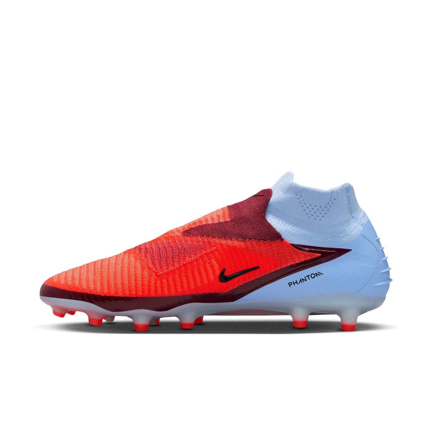 Nike Phantom 6 High Elite AG Artificial-Grass Soccer Cleats - Royal Tint/Bright Crimson/Black