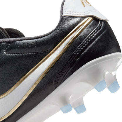 Nike Tiempo Ligera 10 Pro FG Soccer Cleats - Black/ White