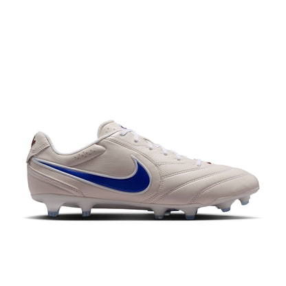 Nike Tiempo Ligera Pro FG Firm Ground Soccer Cleats- Chalk/Racer Blue/White