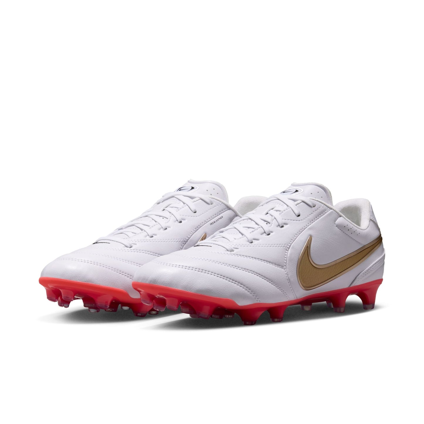 Nike Tiempo Ligera Pro FG Firm Ground Soccer Cleats-  White/Bright Crimson/Blur
