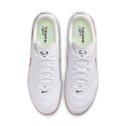 Nike Tiempo Ligera Pro FG Firm Ground Soccer Cleats-  White/Bright Crimson/Blur